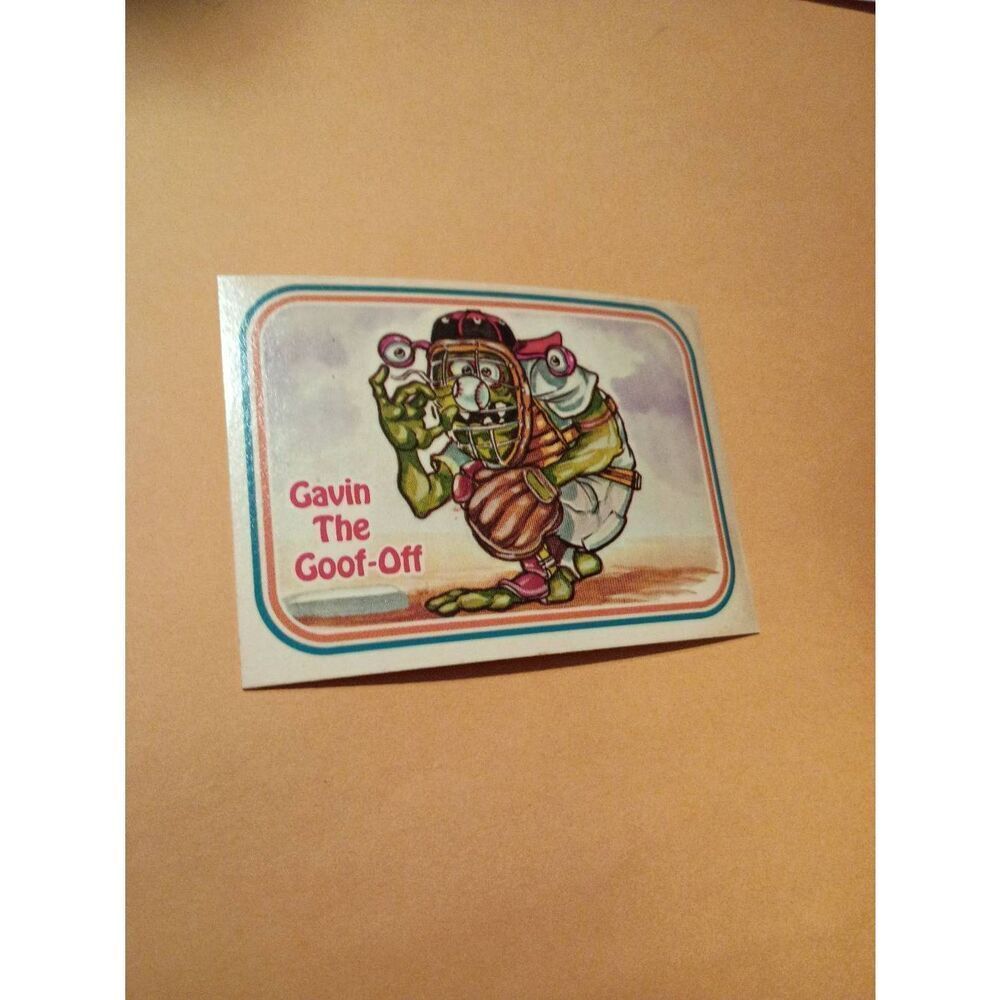 1988 Leaf Awesome All Stars Trading Card 63 Gavin the Goof Off Baseball Parody